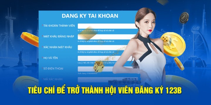 Các bước chi tiết để đăng ký 123B cực dễ cho người mới